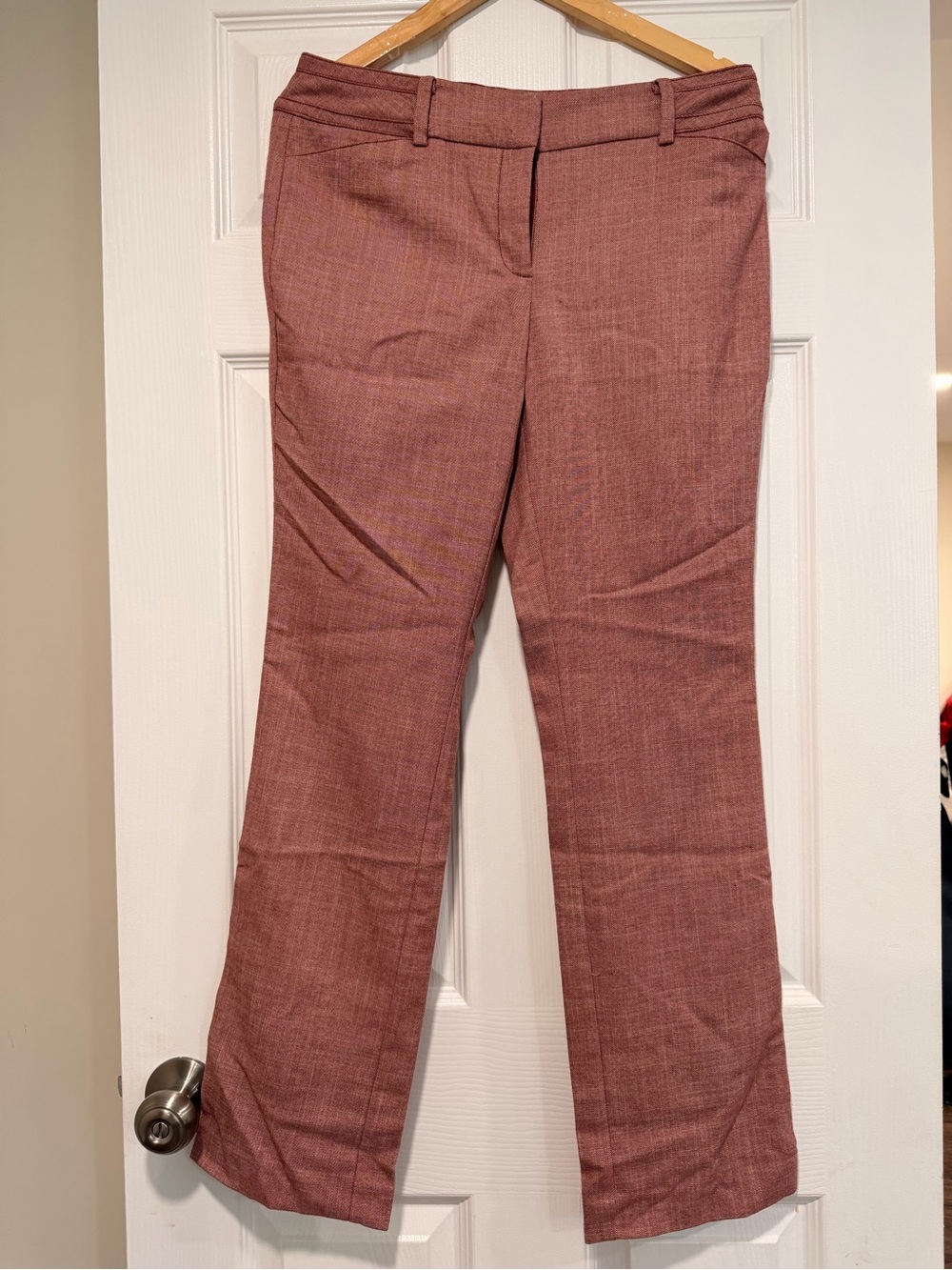 New York & Company Dusty Rose Boot-Cut Dress Pants